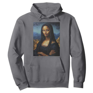 Black Women Pride Hoodie Melanin Mona Lisa Afro Queen Aesthetic Black History TS09 Charcoal Print Your Wear