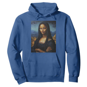 Black Women Pride Hoodie Melanin Mona Lisa Afro Queen Aesthetic Black History TS09 Royal Blue Print Your Wear