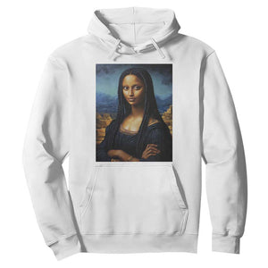 Black Women Pride Hoodie Melanin Mona Lisa Afro Queen Aesthetic Black History TS09 White Print Your Wear
