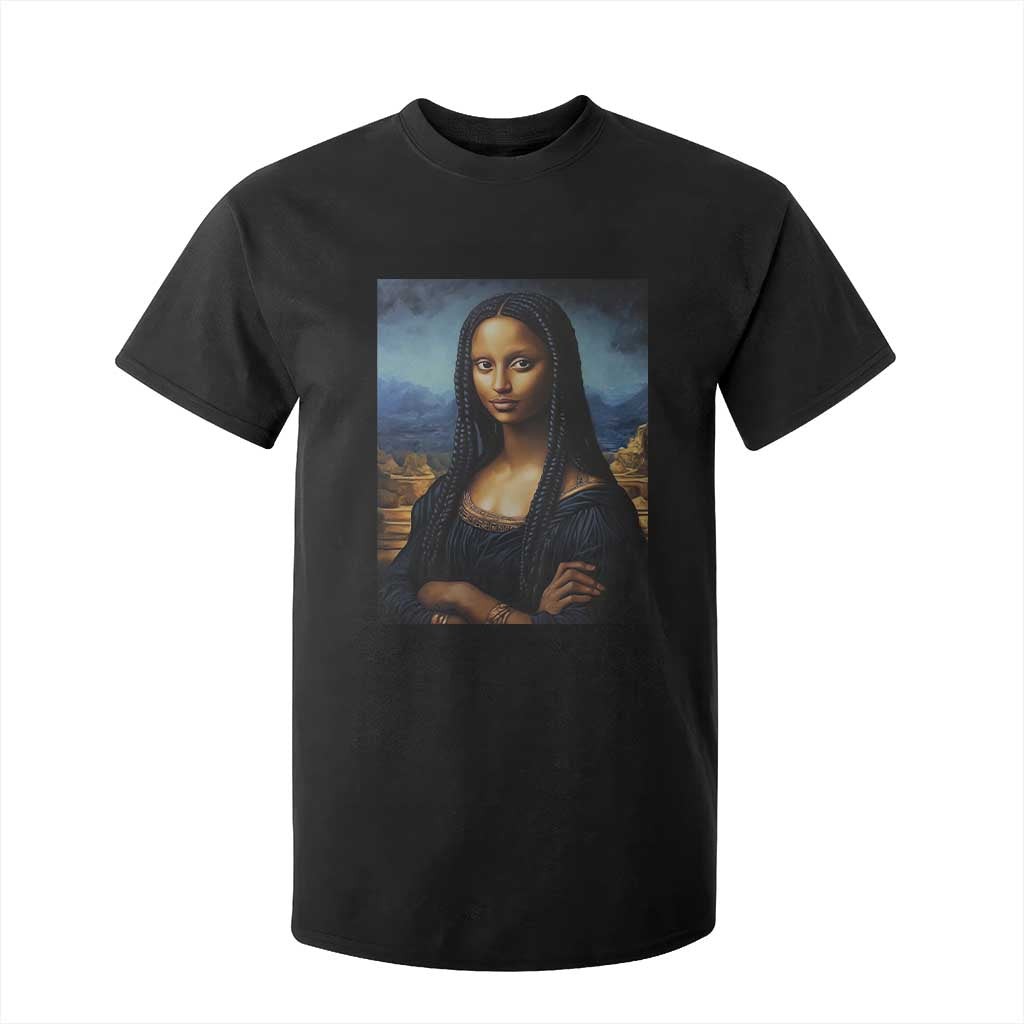 Black Women Pride T Shirt For Kid Melanin Mona Lisa Afro Queen Aesthetic Black History TS09 Black Print Your Wear