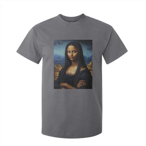 Black Women Pride T Shirt For Kid Melanin Mona Lisa Afro Queen Aesthetic Black History TS09 Charcoal Print Your Wear