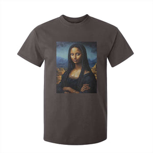 Black Women Pride T Shirt For Kid Melanin Mona Lisa Afro Queen Aesthetic Black History TS09 Dark Chocolate Print Your Wear