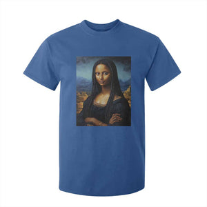 Black Women Pride T Shirt For Kid Melanin Mona Lisa Afro Queen Aesthetic Black History TS09 Royal Blue Print Your Wear