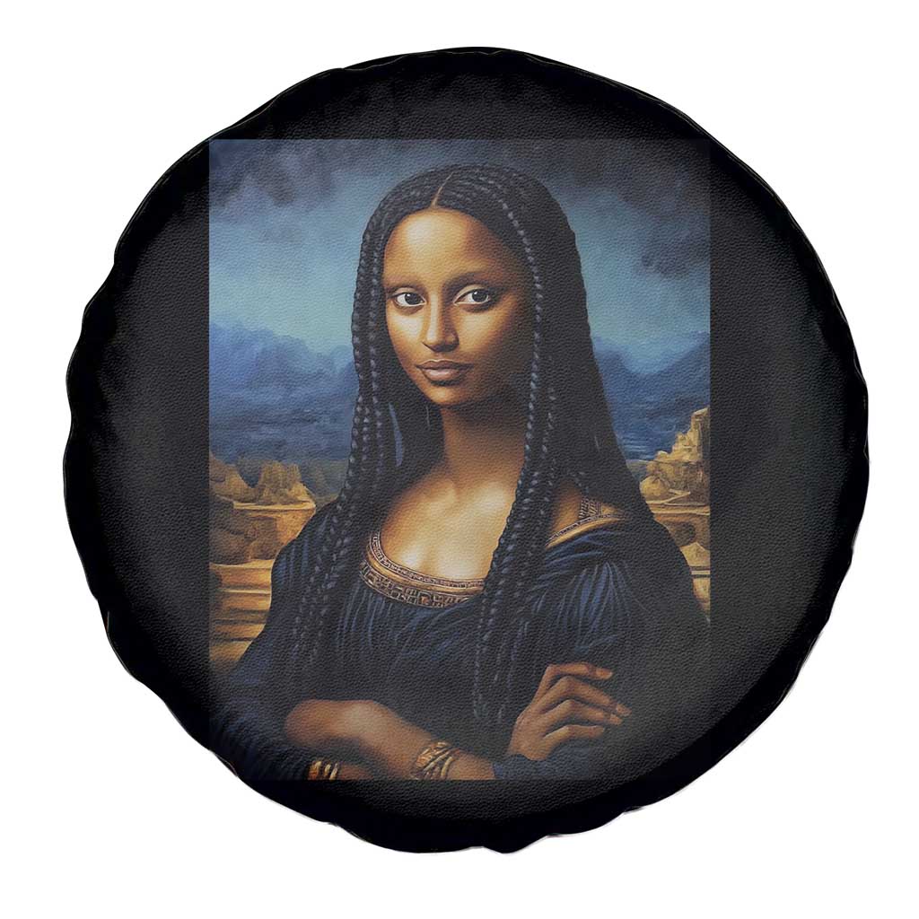 Black Women Pride Spare Tire Cover Melanin Mona Lisa Afro Queen Aesthetic Black History TS09 Print Your Wear