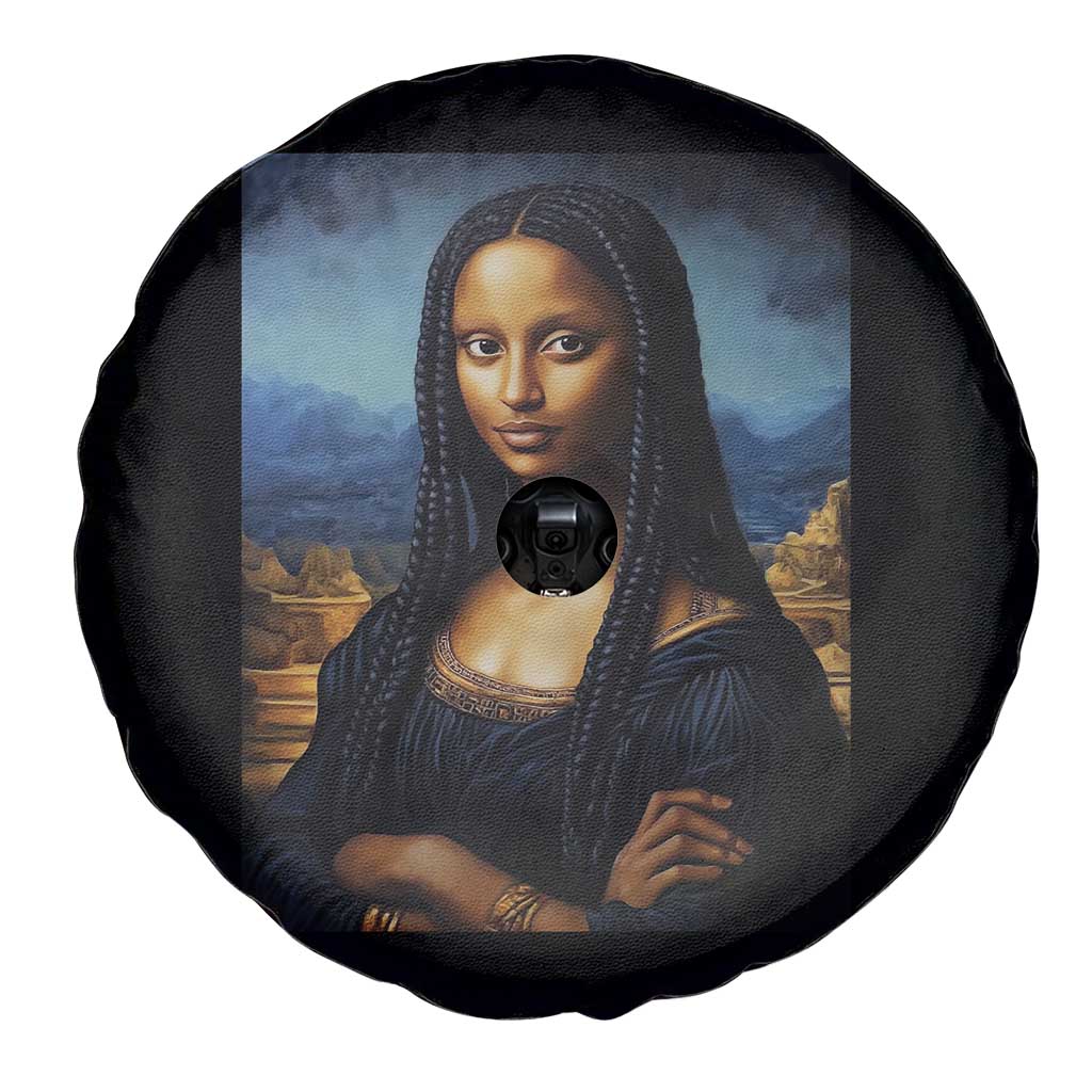 Black Women Pride Spare Tire Cover Melanin Mona Lisa Afro Queen Aesthetic Black History TS09 Print Your Wear
