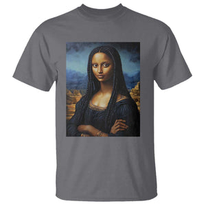 Black Women Pride T Shirt Melanin Mona Lisa Afro Queen Aesthetic Black History TS09 Charcoal Print Your Wear
