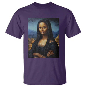 Black Women Pride T Shirt Melanin Mona Lisa Afro Queen Aesthetic Black History TS09 Purple Print Your Wear
