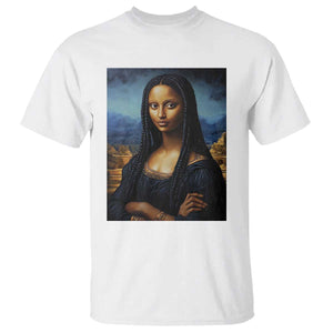 Black Women Pride T Shirt Melanin Mona Lisa Afro Queen Aesthetic Black History TS09 White Print Your Wear