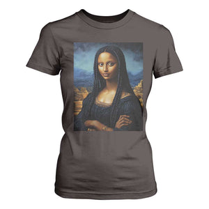 Black Women Pride T Shirt For Women Melanin Mona Lisa Afro Queen Aesthetic Black History TS09 Dark Chocolate Print Your Wear