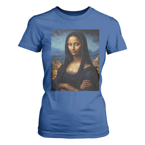 Black Women Pride T Shirt For Women Melanin Mona Lisa Afro Queen Aesthetic Black History TS09 Royal Blue Print Your Wear