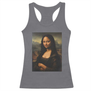 Black Mona Lisa Racerback Tank Top Melanin Pretty Aesthetic Black History TS09 Charcoal Print Your Wear