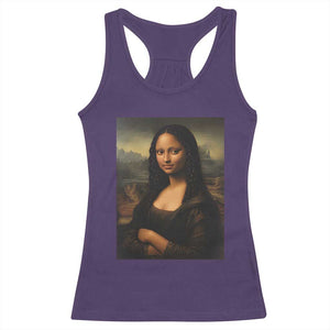 Black Mona Lisa Racerback Tank Top Melanin Pretty Aesthetic Black History TS09 Purple Print Your Wear