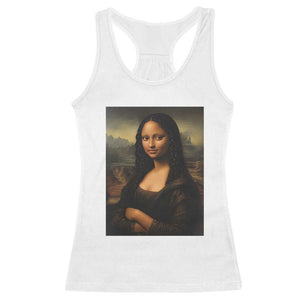 Black Mona Lisa Racerback Tank Top Melanin Pretty Aesthetic Black History TS09 White Print Your Wear