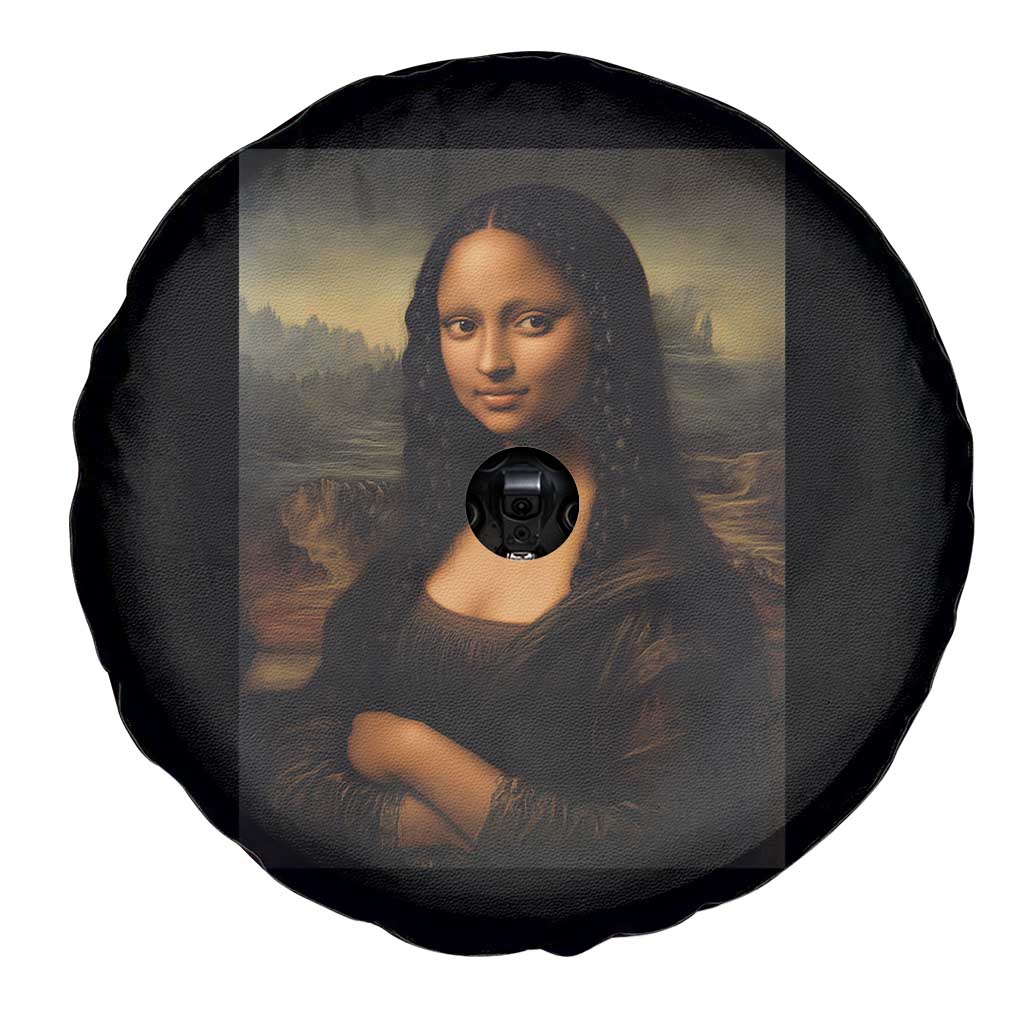 Black Mona Lisa Spare Tire Cover Melanin Pretty Aesthetic Black History TS09 Print Your Wear