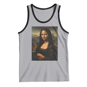 Black Mona Lisa Tank Top Melanin Pretty Aesthetic Black History TS09 Athletic Heather Black Print Your Wear