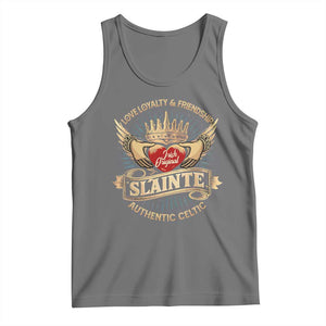 Celtic Claddagh Tank Top Love Loyalty Friendship Slainte TS09 Black Heather Print Your Wear