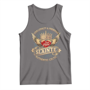 Celtic Claddagh Tank Top Love Loyalty Friendship Slainte TS09 Deep Heather Print Your Wear
