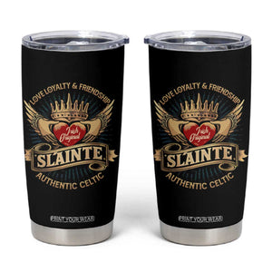 Celtic Claddagh Tumbler Cup Love Loyalty Friendship Slainte TS09 Black Print Your Wear