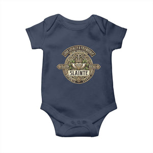 Celtic Claddagh Baby Onesie Slainte Love Loyalty Friendship Vintage TS09 Navy Print Your Wear