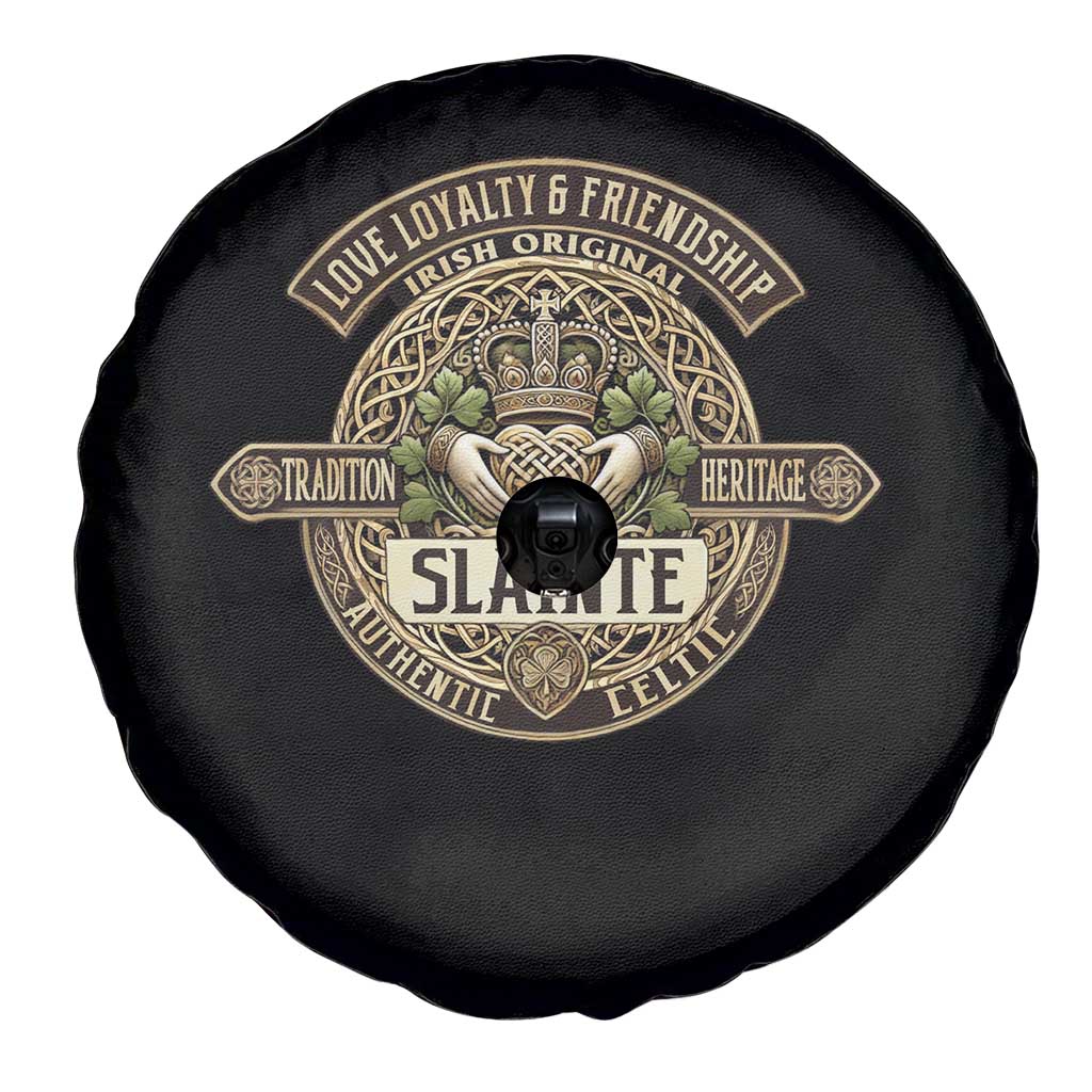 Celtic Claddagh Spare Tire Cover Slainte Love Loyalty Friendship Vintage TS09 Print Your Wear