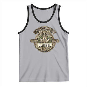 Celtic Claddagh Tank Top Slainte Love Loyalty Friendship Vintage TS09 Athletic Heather Black Print Your Wear