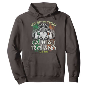 Galway Ireland Hoodie City Of The Tribes Est 1232 TS09 Dark Chocolate Print Your Wear