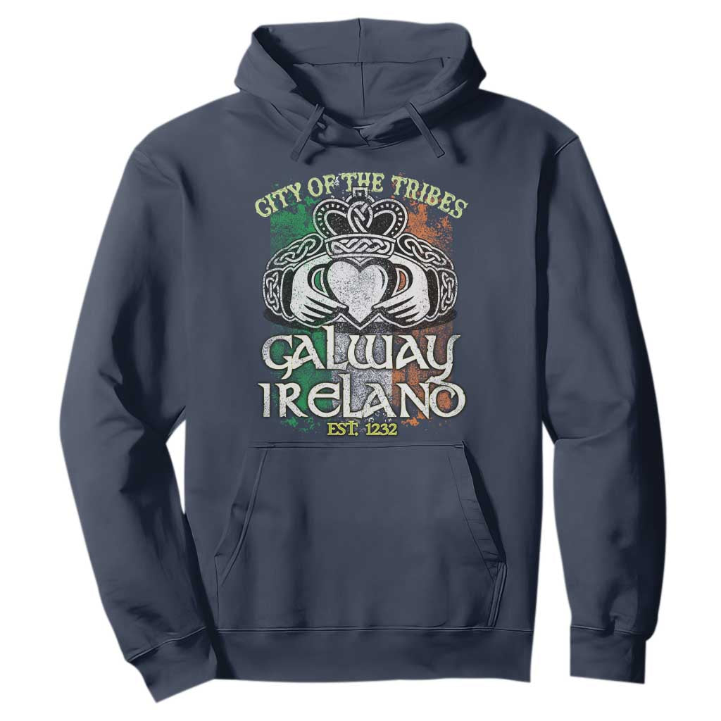 Galway Ireland Hoodie City Of The Tribes Est 1232 TS09 Navy Print Your Wear