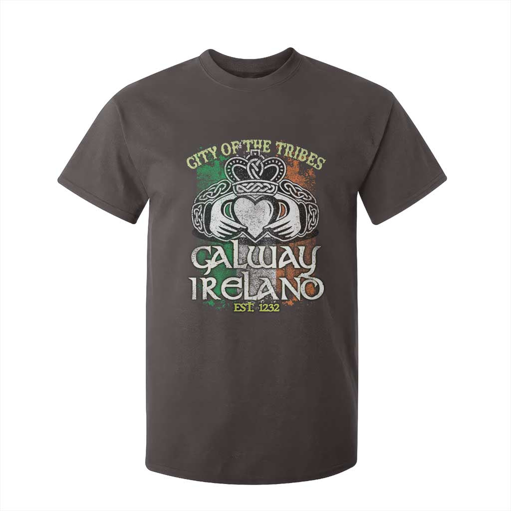 Galway Ireland T Shirt For Kid City Of The Tribes Est 1232 TS09 Dark Chocolate Print Your Wear