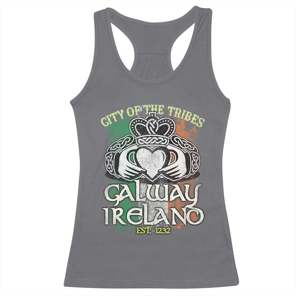 Galway Ireland Racerback Tank Top City Of The Tribes Est 1232 TS09 Charcoal Print Your Wear