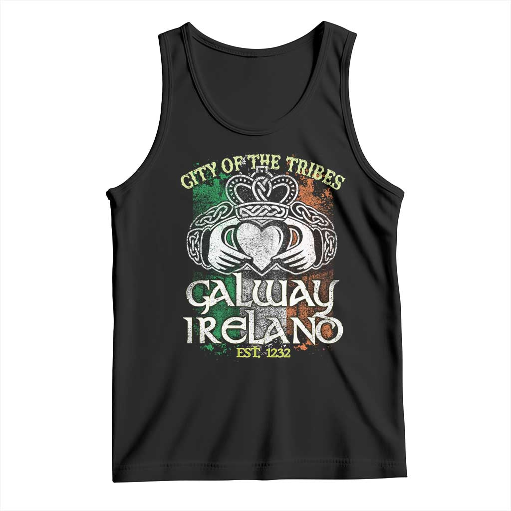 Galway Ireland Tank Top City Of The Tribes Est 1232 TS09 Black Print Your Wear