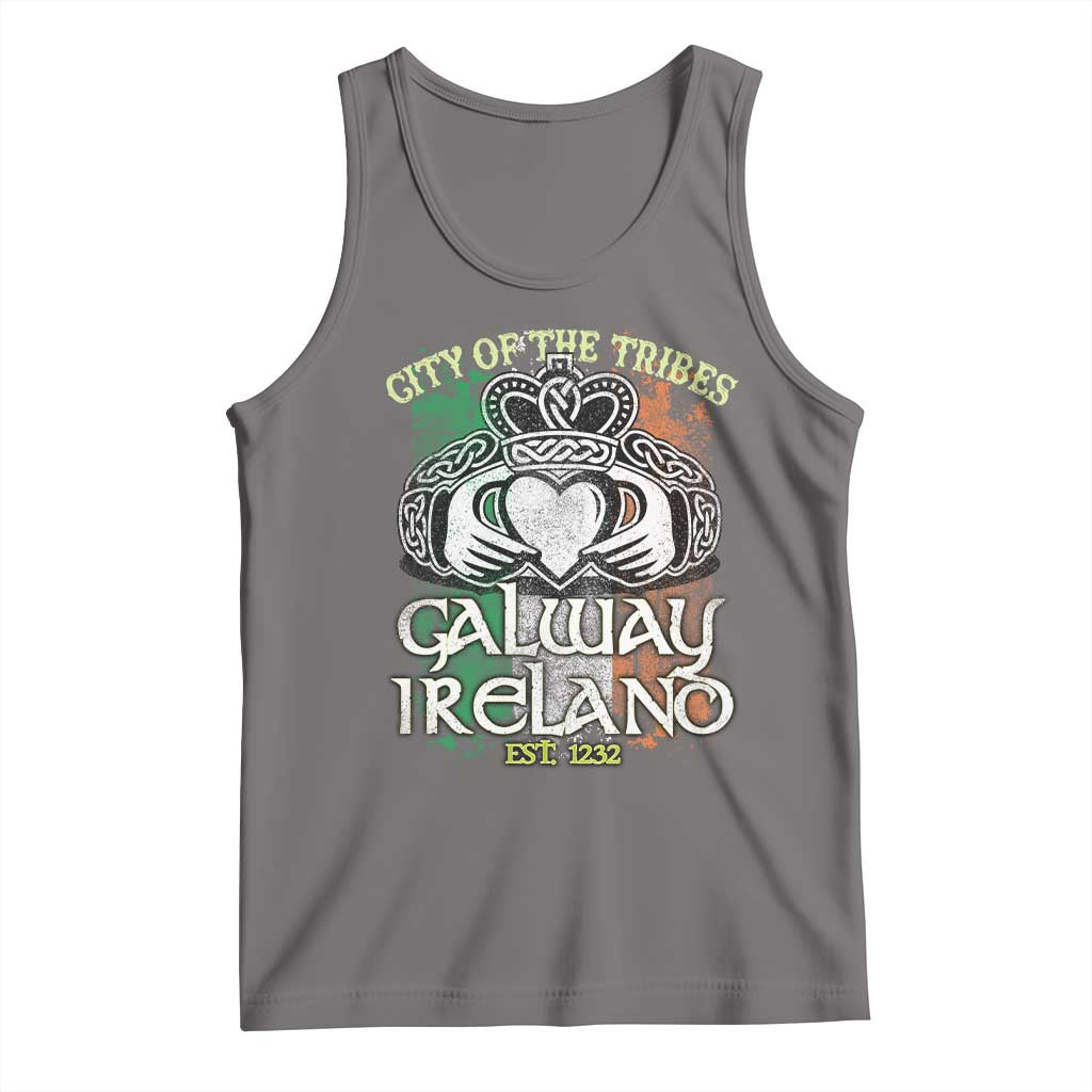 Galway Ireland Tank Top City Of The Tribes Est 1232 TS09 Deep Heather Print Your Wear