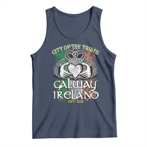 Galway Ireland Tank Top City Of The Tribes Est 1232 TS09 Navy Print Your Wear