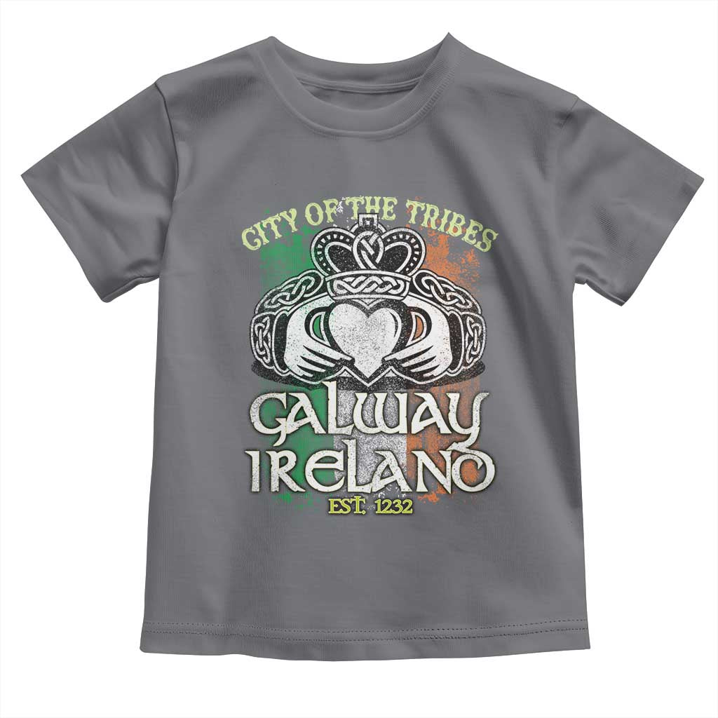 Galway Ireland Toddler T Shirt City Of The Tribes Est 1232 TS09 Charcoal Print Your Wear