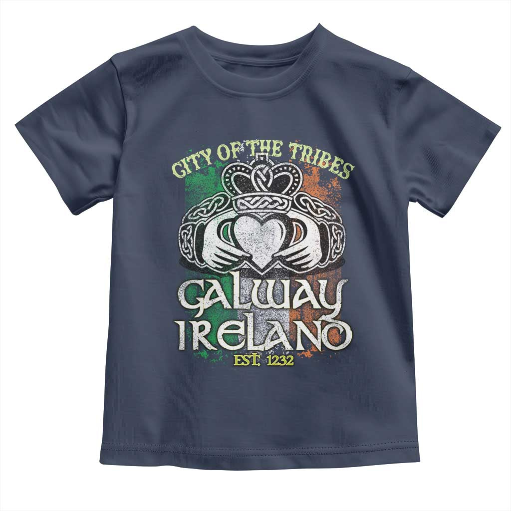 Galway Ireland Toddler T Shirt City Of The Tribes Est 1232 TS09 Navy Print Your Wear