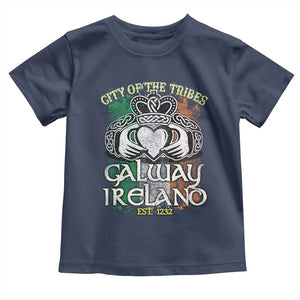 Galway Ireland Toddler T Shirt City Of The Tribes Est 1232 TS09 Navy Print Your Wear