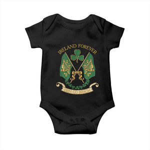 Irish Pride Baby Onesie Eirinn Go Brach Ireland Forever TS09 Black Print Your Wear