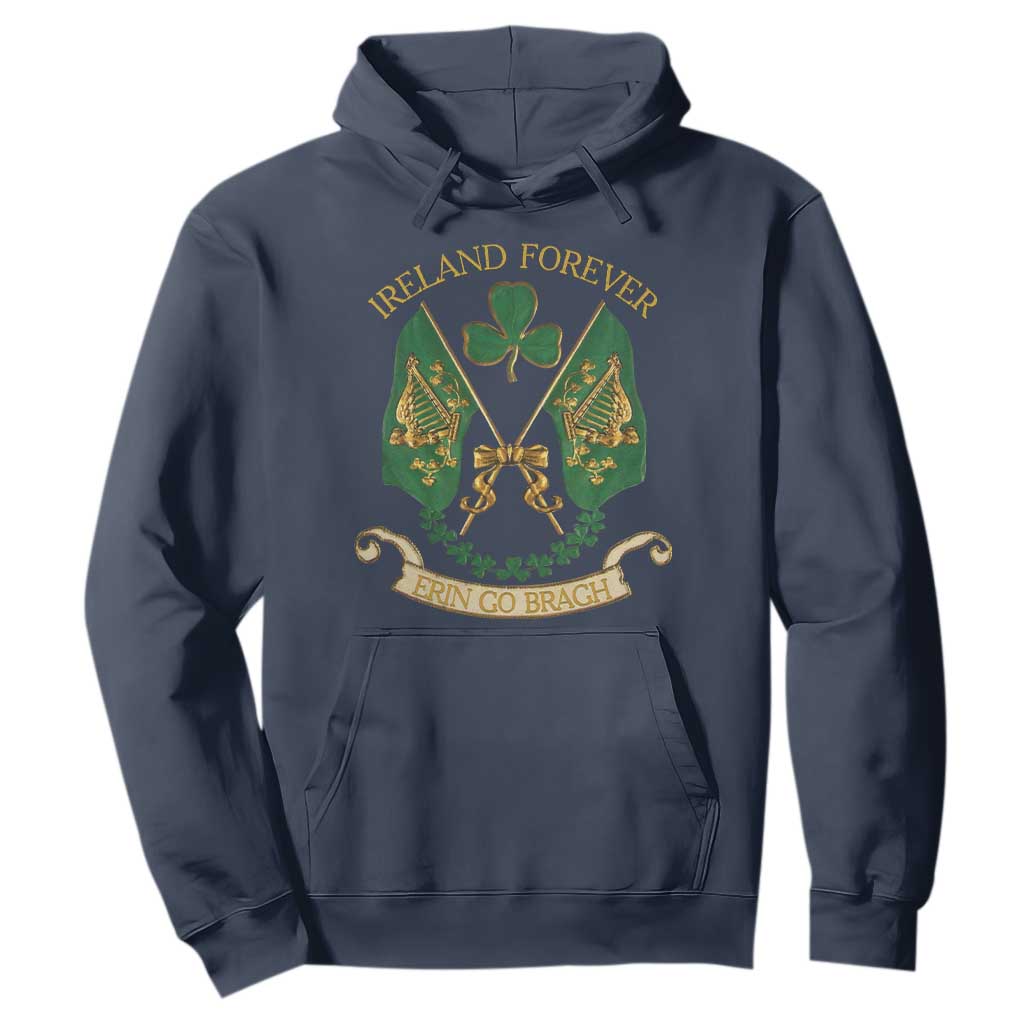 Irish Pride Hoodie Eirinn Go Brach Ireland Forever TS09 Navy Print Your Wear