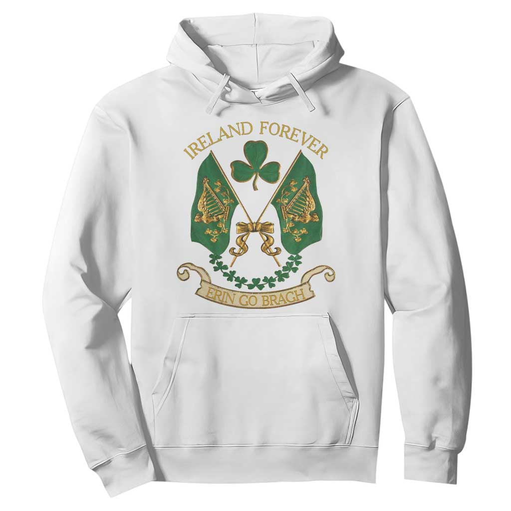 Irish Pride Hoodie Eirinn Go Brach Ireland Forever TS09 White Print Your Wear