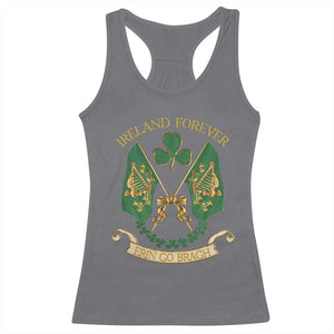 Irish Pride Racerback Tank Top Eirinn Go Brach Ireland Forever TS09 Charcoal Print Your Wear
