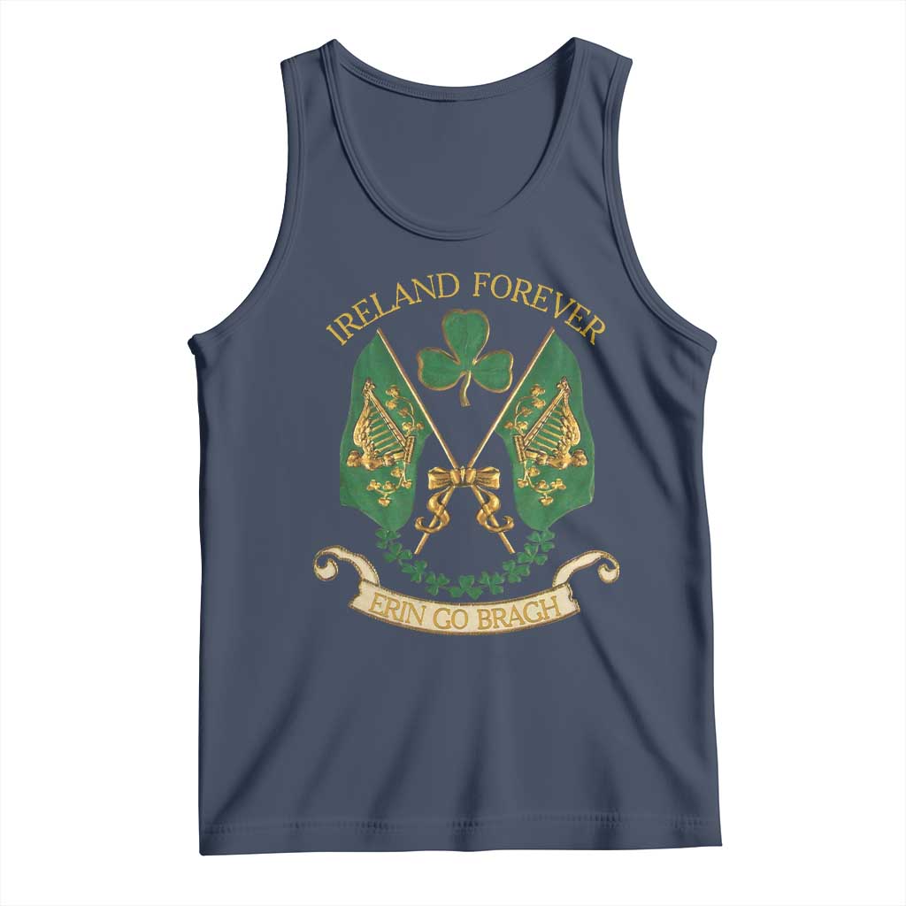 Irish Pride Tank Top Eirinn Go Brach Ireland Forever TS09 Navy Print Your Wear