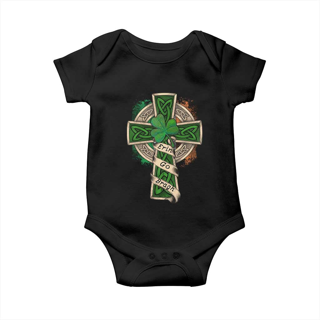 Irish Pride Baby Onesie Eirinn Go Brach Ireland For Ever TS09 Black Print Your Wear