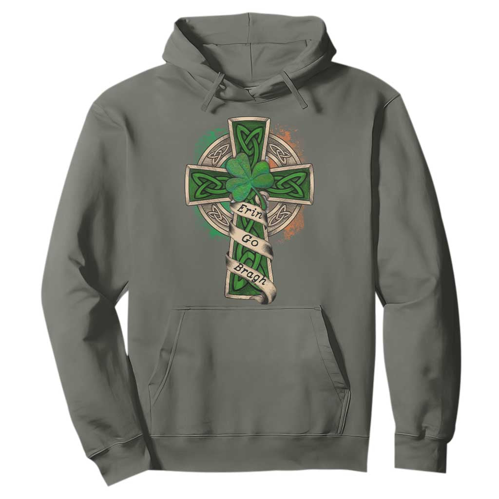 Irish Pride Hoodie Eirinn Go Brach Ireland For Ever TS09 Military Green Print Your Wear