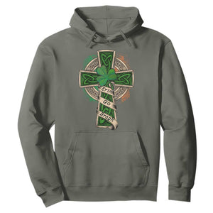 Irish Pride Hoodie Eirinn Go Brach Ireland For Ever TS09 Military Green Print Your Wear