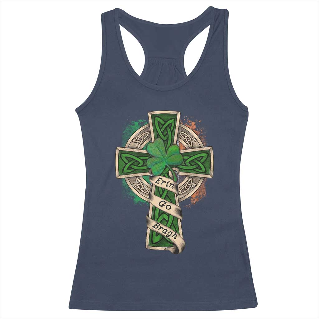 Irish Pride Racerback Tank Top Eirinn Go Brach Ireland For Ever TS09 Navy Print Your Wear