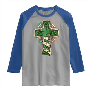 Irish Pride Raglan Shirt Eirinn Go Brach Ireland For Ever TS09 Sport Gray Royal Print Your Wear