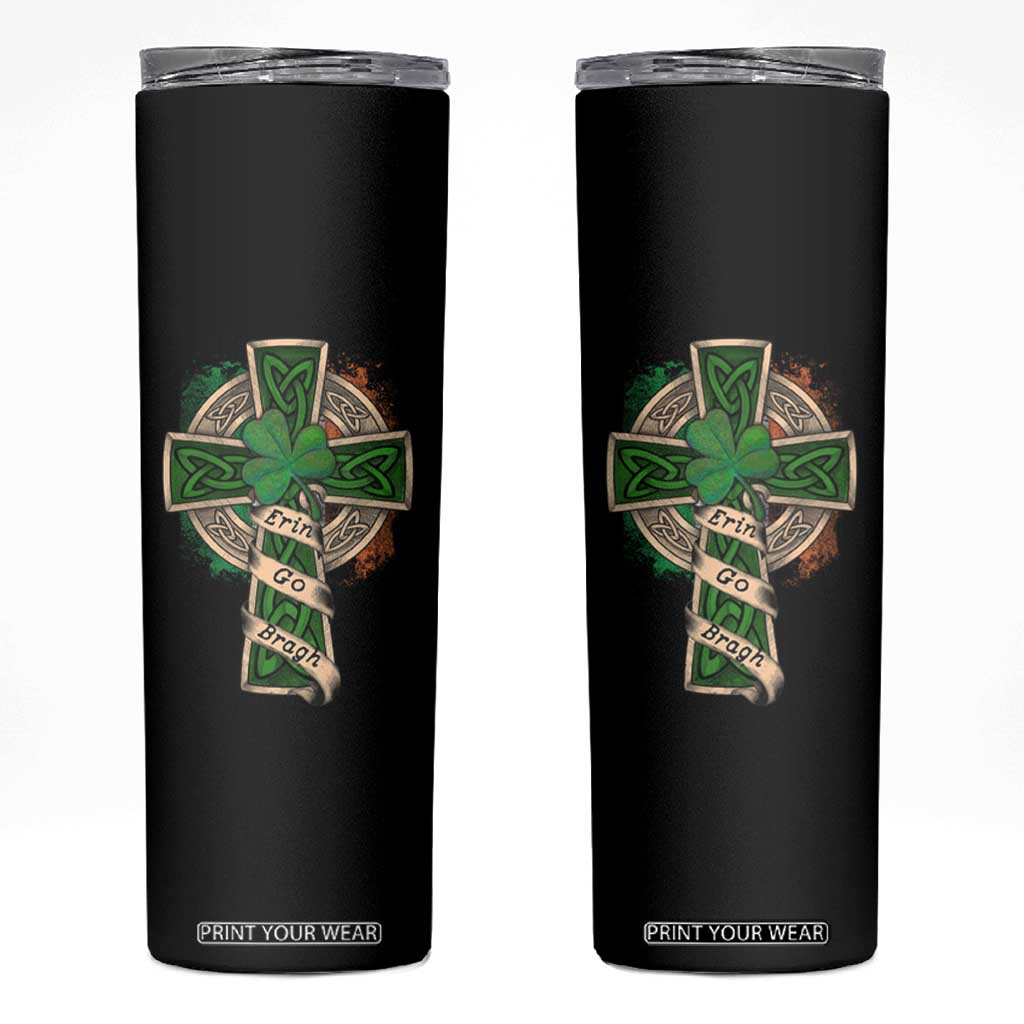 Irish Pride Skinny Tumbler Eirinn Go Brach Ireland For Ever TS09 Black Print Your Wear