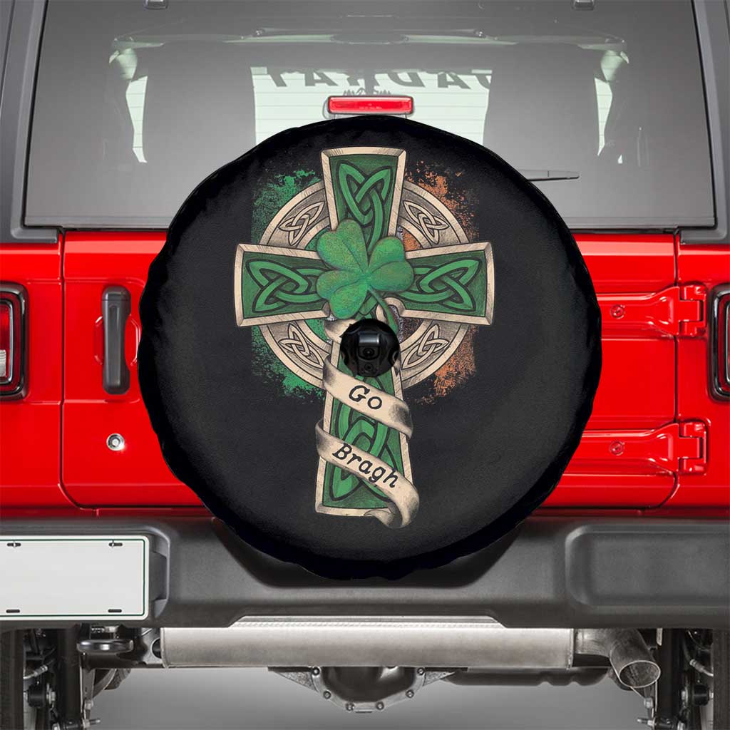 Irish Pride Spare Tire Cover Eirinn Go Brach Ireland For Ever TS09 Black Print Your Wear