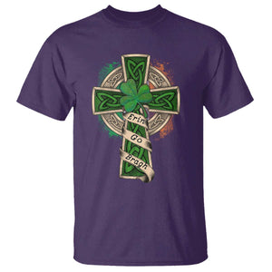 Irish Pride T Shirt Eirinn Go Brach Ireland For Ever TS09 Purple Print Your Wear
