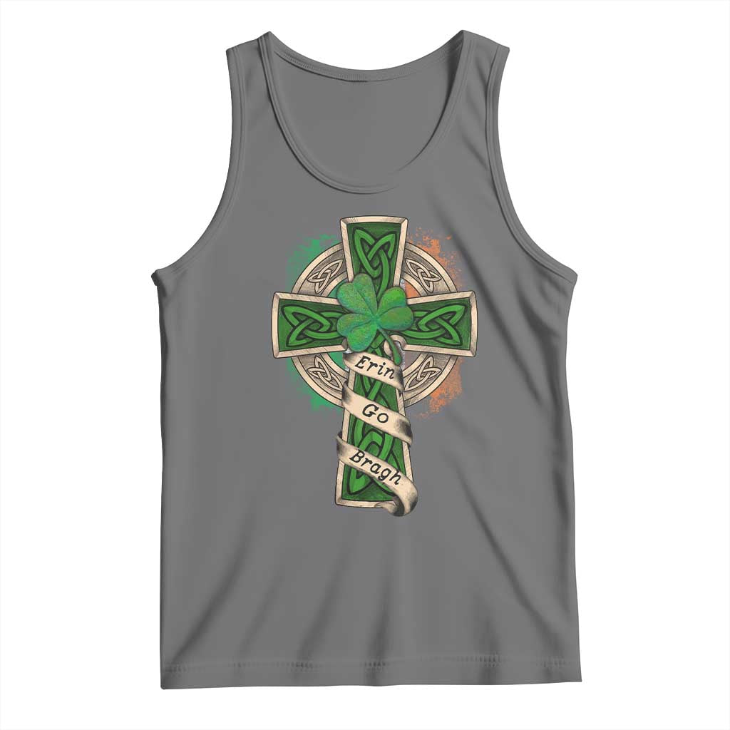 Irish Pride Tank Top Eirinn Go Brach Ireland For Ever TS09 Black Heather Print Your Wear