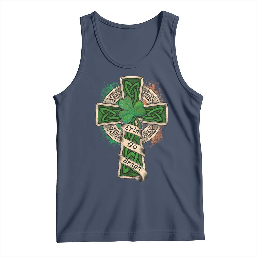 Irish Pride Tank Top Eirinn Go Brach Ireland For Ever TS09 Navy Print Your Wear